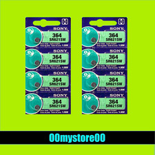  Exp 10/2032 8 pc SONY 364 Watch Coin Button Cell Battery SR621SW Ships from CA