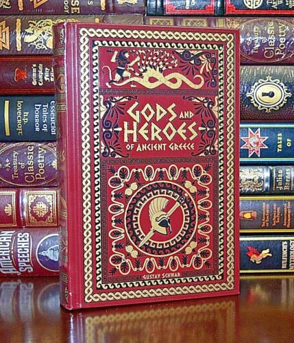Gods & Heroes of Ancient Greece by Gustav Schwab New Sealed Leather Bound Gift - Picture 1 of 11