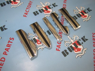 1955 Buick Chrome Hood Letters | Die Cast Chrome as Original