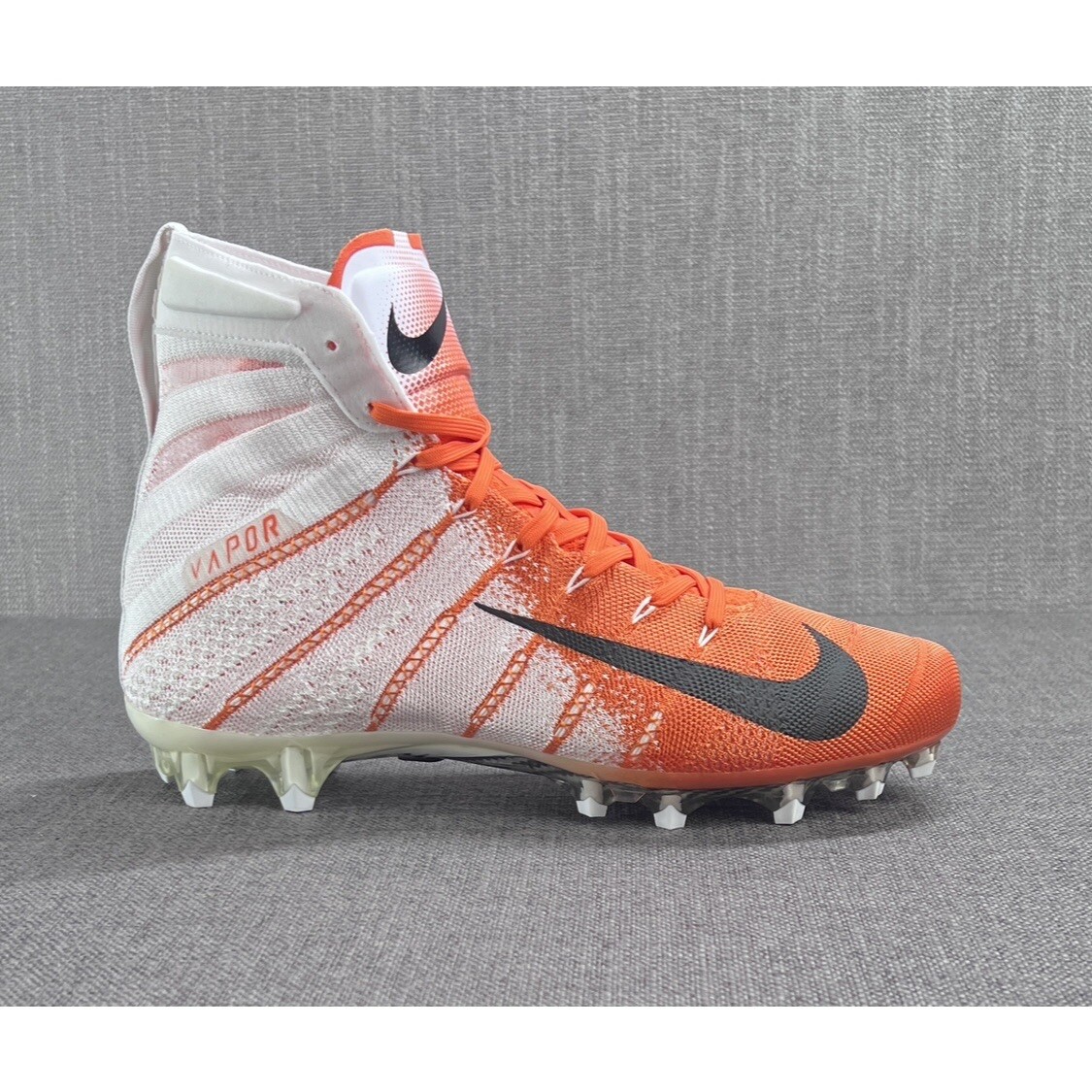 Nike Vapor Untouchable Elite Football Cleats White Orange AO3006-118 Mens 