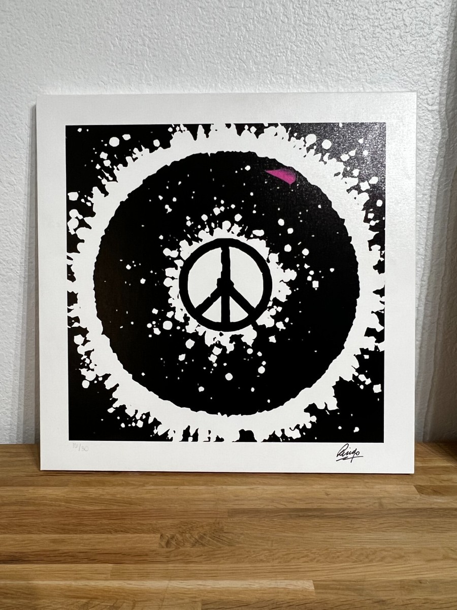 Black and White Peace SN - Gallery Wrapped - HAND SIGNED BY