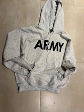 US ARMY HOODY SWEATSHIRT, LIGHT GRAY,MEDIUM
