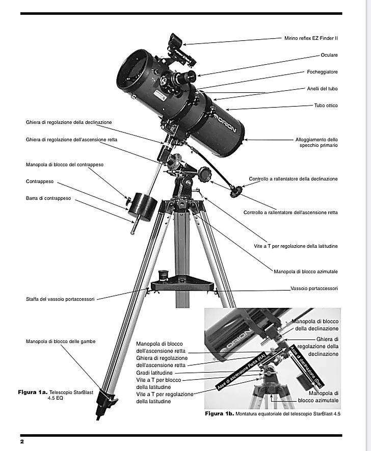 Orion StarBlast 4.5 EQ Reflector Telescope