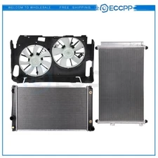 Electric Radiator Condenser Cooling Fan Kit For 2009 2010-2012 Toyota RAV4