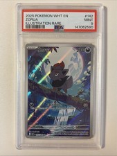 2025 Pokémon White Flare ZORUA Illustration Rare 142/086 PSA 9 MINT on eBay