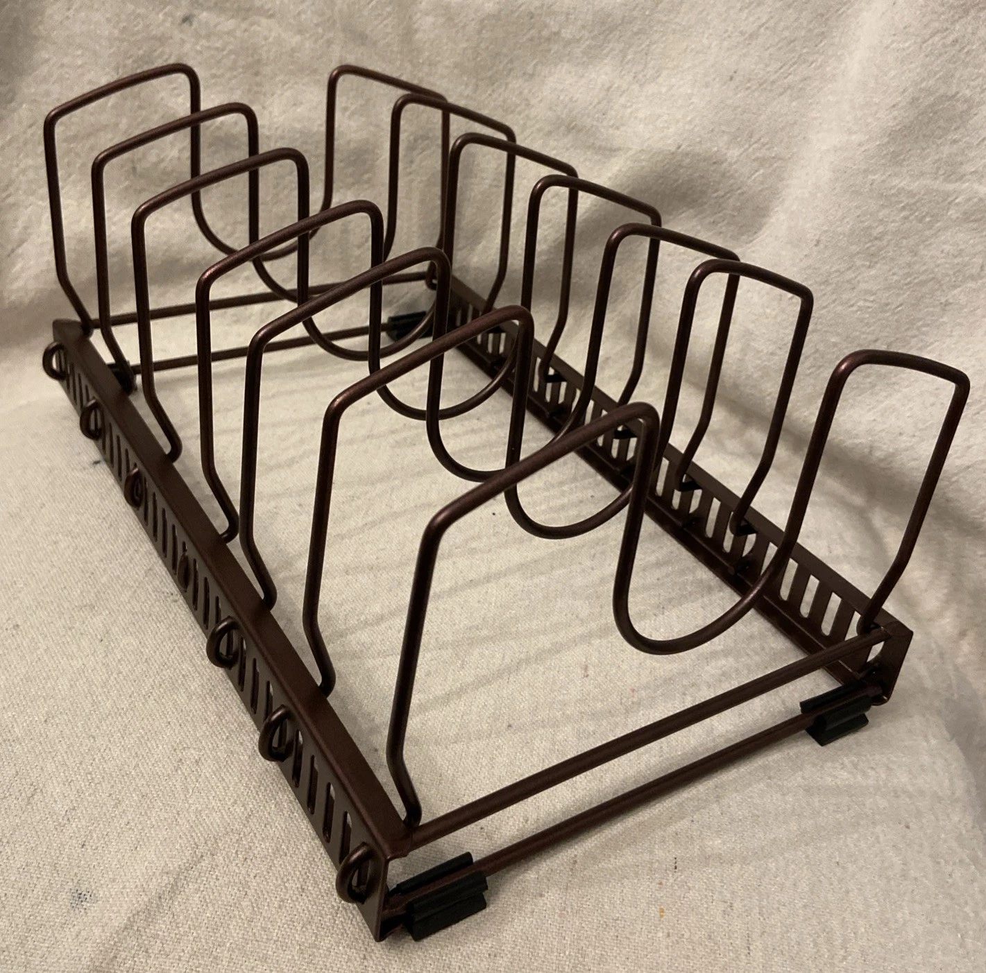 Pot Lid/baking Tray Organizer Rack Stand 7 Dividers Stand Alone Countertop New