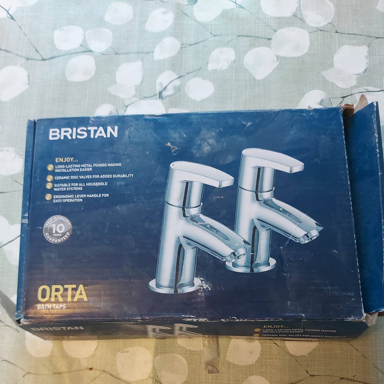 New & Boxed - 1 X Pair Bristan ORTA Bath Taps Chrome - OR 3/4 C - Free Delivery