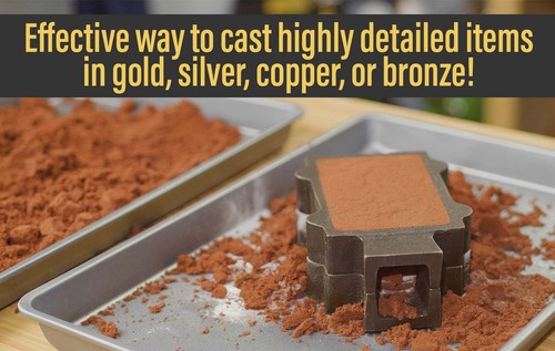 Casting Set 10 Lbs Petrobond Quick Cast Sand Casting Clay Cast Iron Mold Flask F - Picture 3 of 4