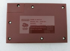 Game Watch Ball Reproduction Model Club Nintendo NINTENDO