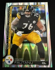 2025 Topps Chrome Troy Fautanu RayWave Refractor #256 Pittsburgh Steelers