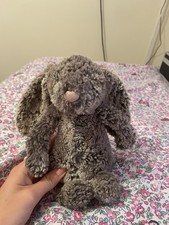 Jellycat Bashful Cottontail Bunny Woodland Brown/Grey, Small 21cm