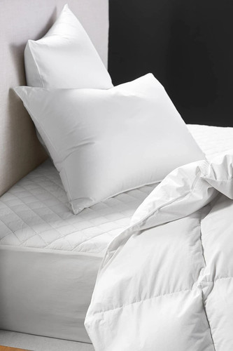 COYUCHI Organic Cotton Mattress Pad, CAL KING, Soft Cotton Mattress Cover, White - Picture 2 of 13