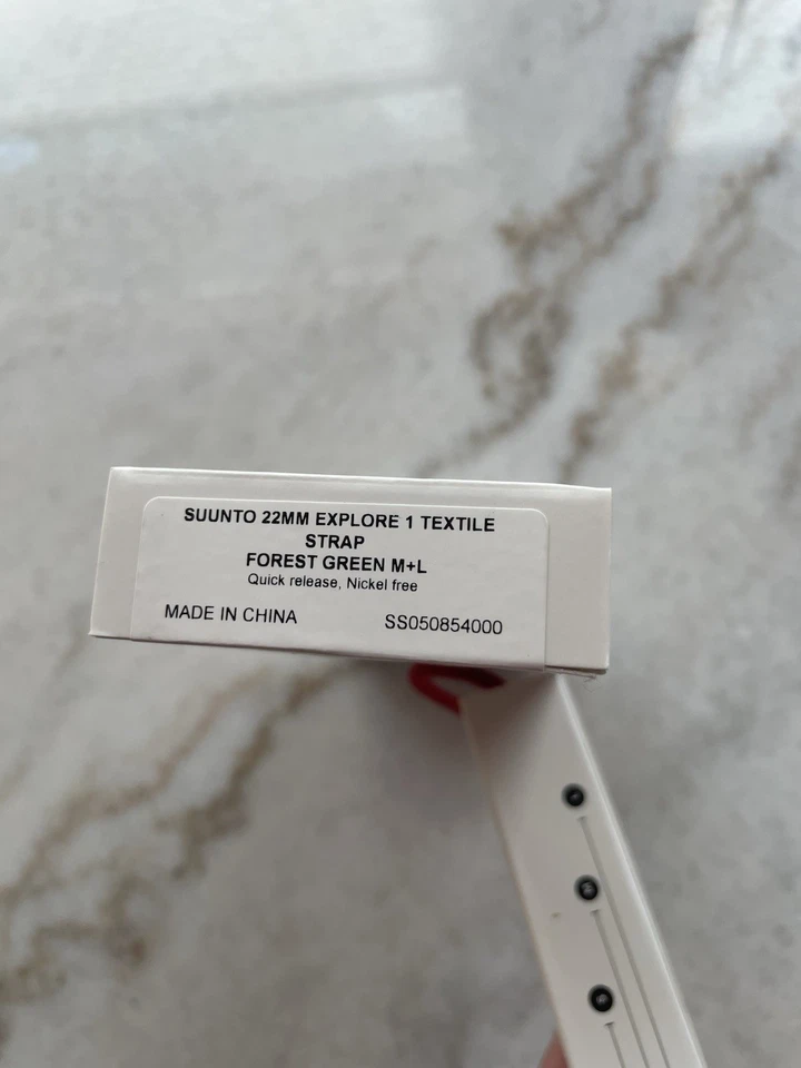 Correa textil Suunto 22 mm Explore 1 verde bosque M+L - caja nueva sin abrir Foto 2 de 4