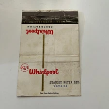 Whirlpool Corp Stanley Motta Ltd Jamaica Vintage Large Matchbook Cover SSD6-LM