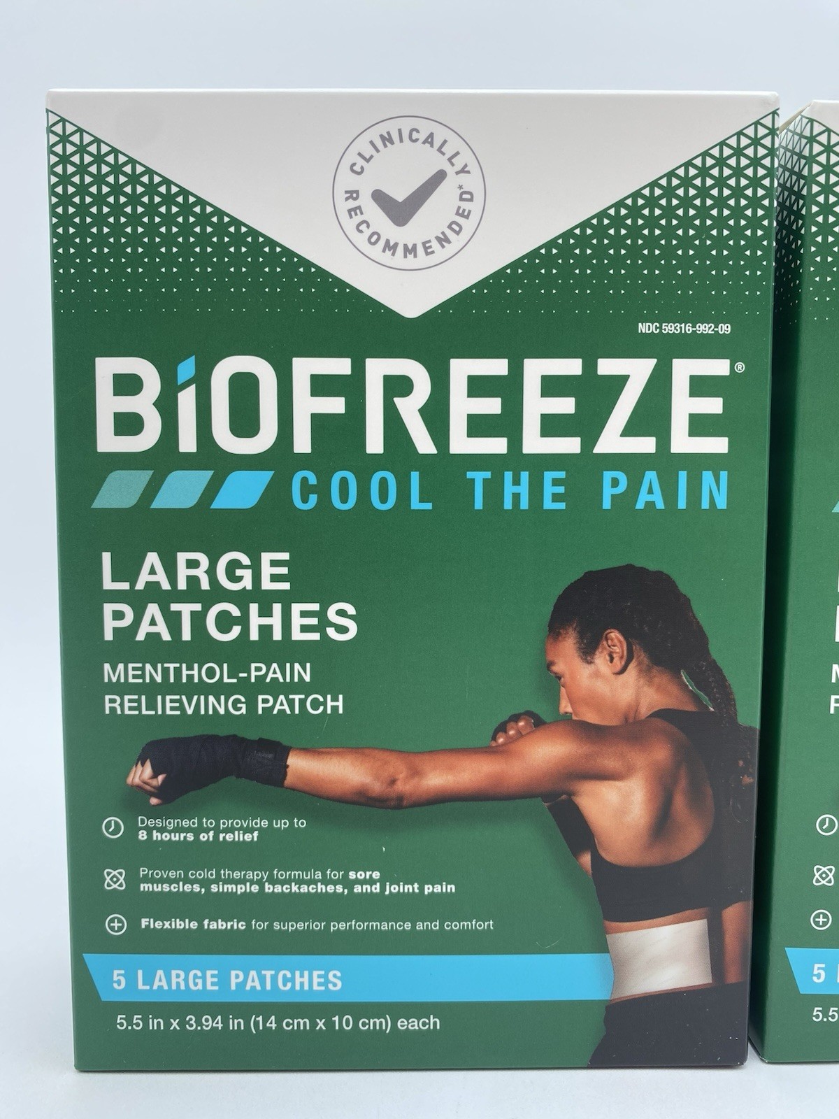 2 Packs Biofreeze Pain Relief Patches, Knee & Lower Back Patch, 5 Count