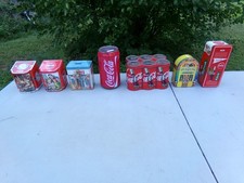 Coca Cola Advertising Tins Vintage Lot of 7