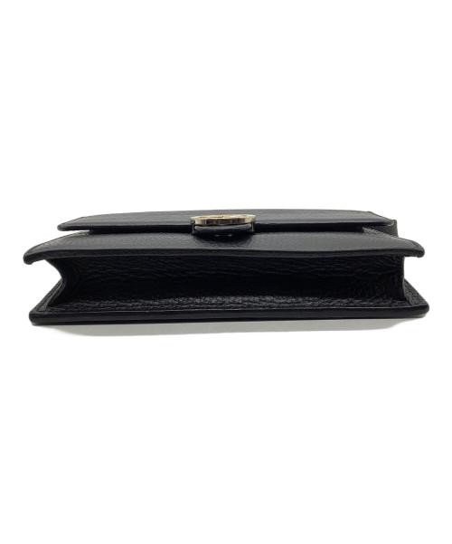 GUCCI Interlocking Chain Shoulder Bag Black with Hardware Scratch  #2516 — image 4