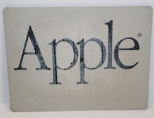 Vintage 1980's Official Apple Logo Computer Mouse Pad 8.75" x 7"