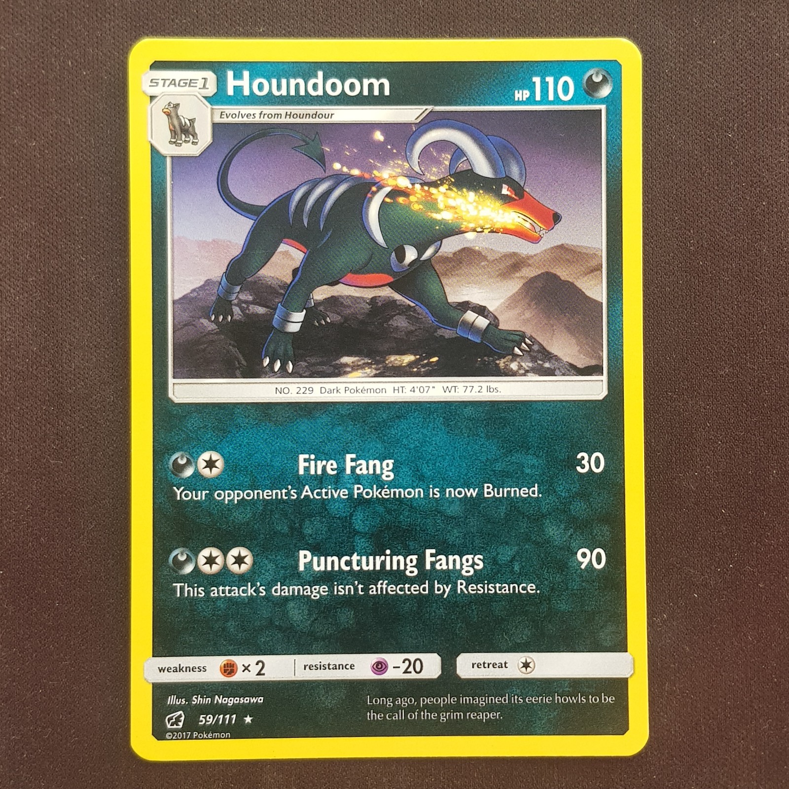 Houndoom 59/111💯MINT💯Crimson Invasion Pokemon Card TCG