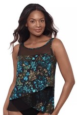 Miraclesuit Underwire Flora Mirage Swim Bikini Tankini Top Size 8 NWT 142