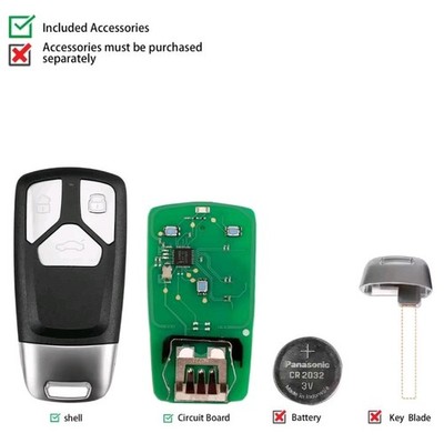 Keydiy KD ZB26 3 Tasten Fernbedienung Universal Smart Key Audi Typ Keyless Neu