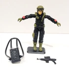 GI Joe Night Force Crazylegs 3.75" Action Figure v2 Backpack Vintage Hasbro 1988