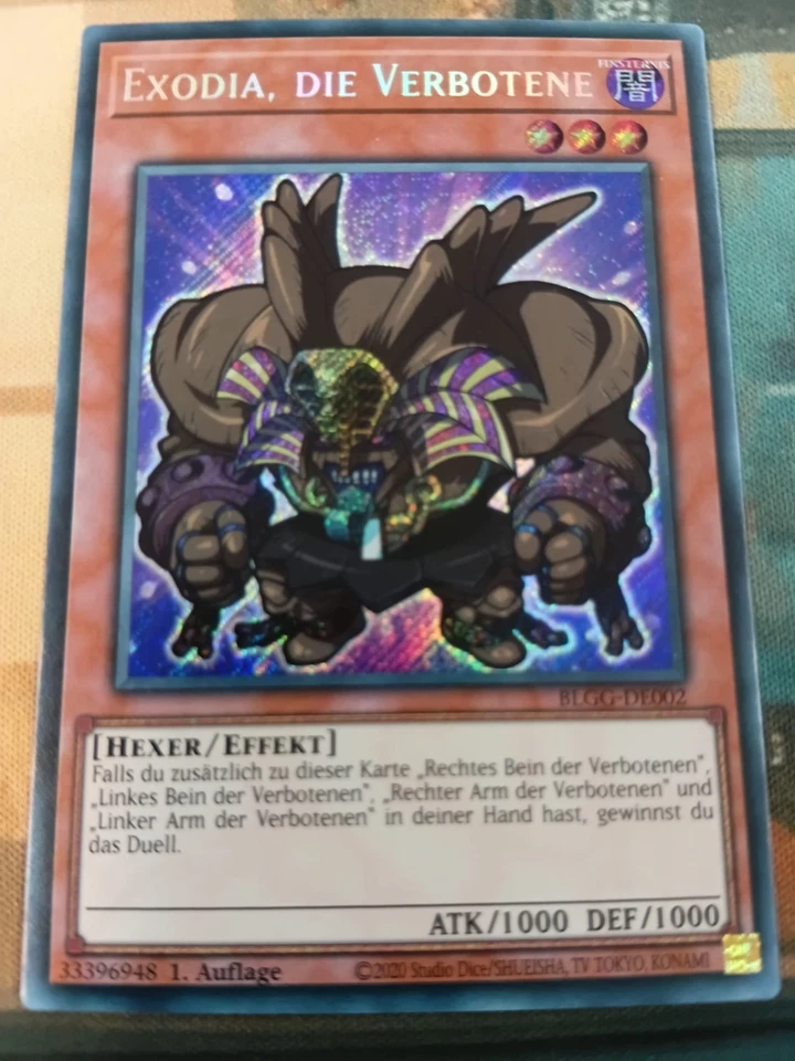 Exodia, Die Verbotene BLGG-DE002 Chibi Secret Rare DE NM Yugioh - Bild 1 von 1