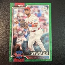 2026 Topps Series 1 - #289 Edmundo Sosa Green Diamante /99 (55/99) 