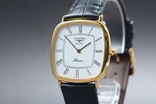 [Near MINT] LONGINES Presence L150.4 7112 Gold 30mm Quartz Men's Watch Vintage