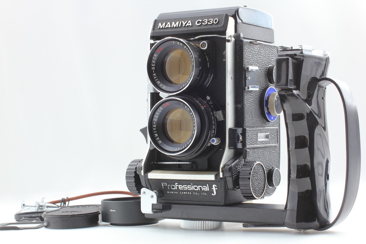 Pro F Blue Dot【Near MINT w/Grip】Mamiya C330 TLR Camera