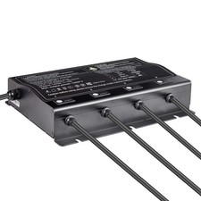 Uimoso 4-Bank 10A 12V Marine Battery Charger, Waterproof for Boats RVs