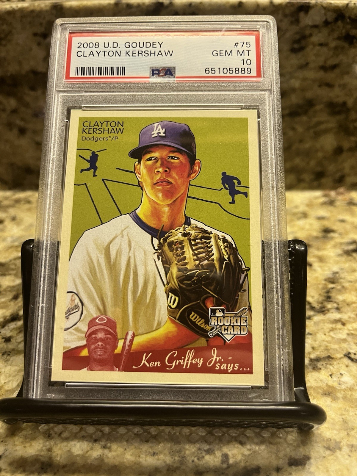 2008 U.D. Goudey Clayton Kershaw #75 RC Los Angeles Dodgers Rookie PSA 10 GEM MT