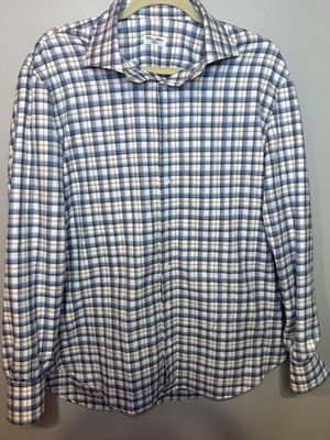 Cesare Attolini Napoli Button Down Dress Shirt Plaid Men's. Italy