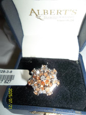 NEW 925 morganite ring size 7 over 1ct 4.9gr