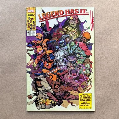 Marvel Mass Appeal Legend Has It Issue 1 Signed Nas De La Soul Sanford Greene
