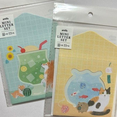 Cute Letter Set 2 Sets Kawaii Japanese Dog Cat Animal Pet Stationery Deco