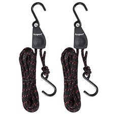 Kayak Rope Tie down 14Ft Ratchet Straps Bow and Stern Ratcheting Tie Downs Rope