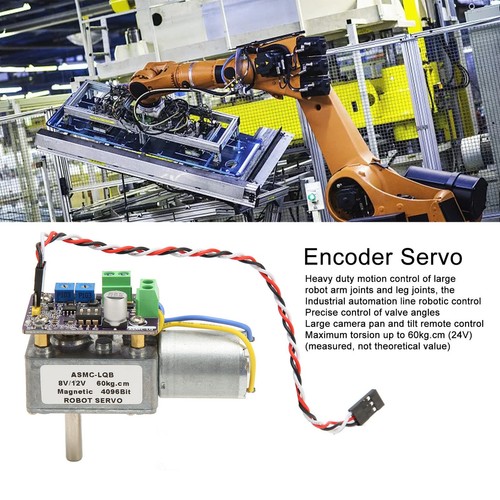 360° Encoder Robot Servo High Power Stable 60Kg Worm Gear Servo For Robot Ar Hot - Picture 2 of 24