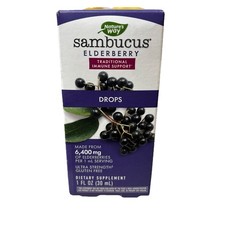 Nature  s Way Sambucus Elderberry Immune Drops 1fl oz Exp 8/31/26
