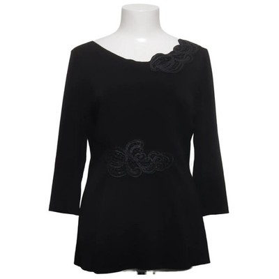 Ermanno Scervino, Top, Größe: 48, Schwarz, Polyester, Sonstiges, Damen #SSk