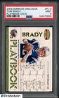 2008 Donruss Gridiron Gear Playbook Gold #PL3 Tom Brady Patriots 447/500 PSA 9
