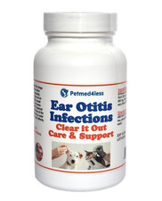 INFECTION DEL OIDO EN MASCOTAS - OTITIS -enrojecimiento 120 capsules - USA