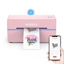 Bluetooth Thermal Label Printer, 130B Wireless 4x6 Shipping Label Printer for...
