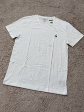NWT Polo Ralph Lauren Men's Crew-Neck Short Sleeve T-Shirt, White, Size S