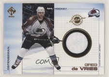 2000-01 Pacific Private Stock Game-Used Gear Greg de Vries #20 n1u