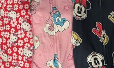 Set of 3 One Piece Pajama Sleepers, Care Bears, Minnie, and Hello Kitty, 2T NWT