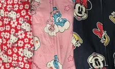 One Piece Sleepers, Care Bears, Minnie, and Hello Kitty, 18M