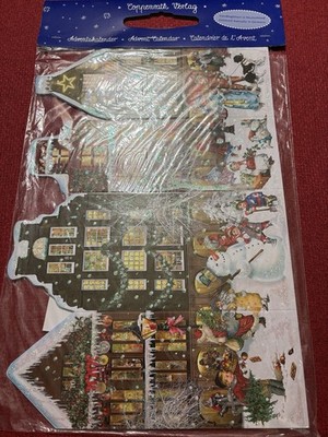 Nostalgic Leporello Houses Coppenrath Advent Calendar Glitter Standup Germany