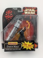 Product Image: Star Wars Episode I Deluxe Darth Maul Lightsaber Battle Swing Hasbro 1999 MOC