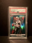 2013 Panini Prizm Tom Brady #64 Blue Prizm New England Patriots PSA 8